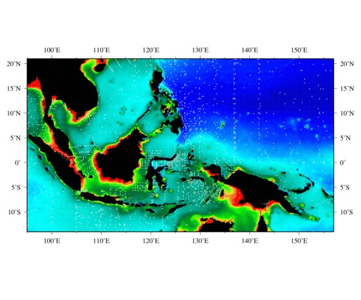 Data Coverage Map:  indonesia region
